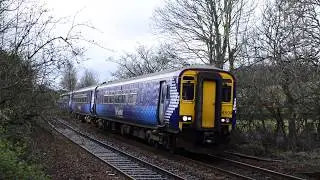 Class 156 No. 156509 and 156500 at Pollokshaws West 16/2/19