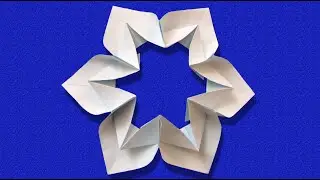 Origami facile modulaire : ❄️ Flocon de neige, 🌸 Fleur
