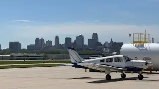 Flying from Kansas City Downtown to Emporia, Kansas in a Piper Archer!