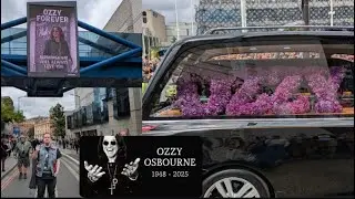 Farewell Ozzy Osbourne 🦇 Funeral Procession & Museum - Birmingham 30/07/25