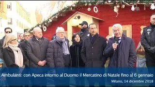 Ambulanti: con Apeca intorno al Duomo il Mercatino di Natale 2018