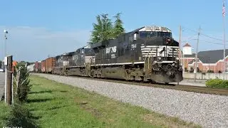 HD: NS 7501 leads NS Train 173 in Bremen, GA
