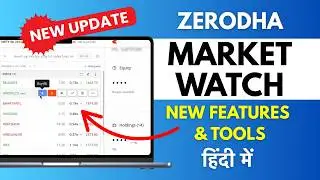 Marketwatch in Zerodha Kite - New Update - Custom Groups, Ready Made Watchlist, More Space