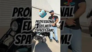 PRO editing SKILLS with SPACEY SAM! HIGH TECH Softwares! #motorcycle #editing #toronto #pose #cool