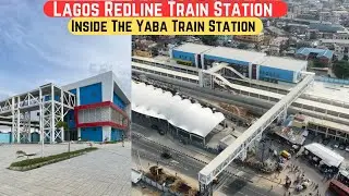Tour Of The Yaba Train Station Of The Lagos Redline Rail || The New Lagos Metro Rail Line