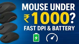 Best Wireless Mouse for Work & Editing Under ₹1000 | 4000&ndash;2400 DPI, Long Battery Life