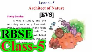 Architect Of Nature | Class 5 EVS Lesson 5 | RBSE | Question Answers | For English Medium #rbse #evs