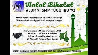 REUNI ALUMNI SMP TUGU IBU '92