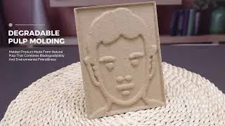 Custom Dry Press Brown Card Face Design Invitation Sustainable