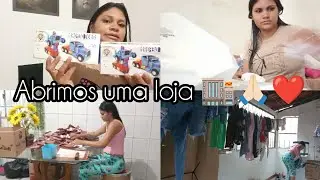 Terminei de lavar as roupas / comprei muitas coisas pra loja /. Muitas novidades chegando / Rotina 🏠
