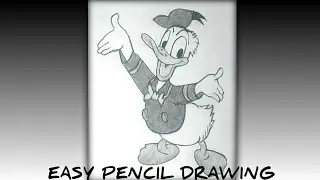 How to Draw Donald Duck Step by Step Easy | Pencil Drawing