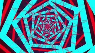 4k Abstract Red Star   Vj Loop   Background Video