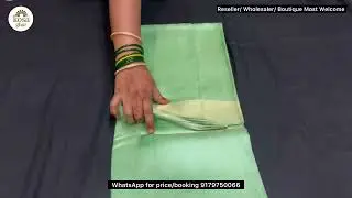 Pure Kosa Silk Saree 😍|| Partywear Saree|| #onlinesarees #tussarsilksaree