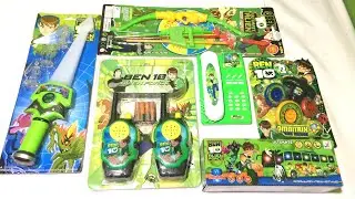 BEN 10 TOY COLLECTION 2022 BEN 10 WALKI TALKI,BEN 10  BOW ARROW,BEN 10 SWARD II TOK TOK TV