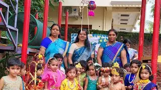 Cute Babies Enjoying Krishna Janmashtmi Celebrations In Bhashyam Little Champs Champapet Hyderabad