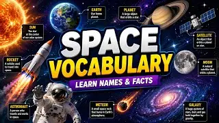 Space Vocabulary | Explore the Universe | Space Vocabulary in English