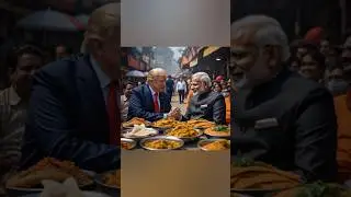 Why Modi and Trump are Eating Pav Bhaji#AI SHORTS#AI SHORTS VIRAL#USA#INDIA