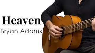 (Play slowly) Heaven - Bryan Adams | Fingerstyle Guitar Tutorial TAB
