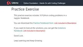 Python Practice Exercise -01 | Learn Python by doing | Python Coding example with solutions