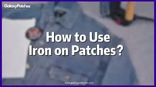 EMBROIDERY PATCHES IRON ON INSTRUCTION VIDEO