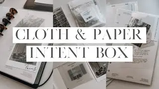 Cloth & Paper August Intent Subscription Box | New Work Planner | Half Letter