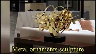 Metal ornaments sculpture #decoration #ornaments #homedecor #hotellobby #metalcrafts #sculpture