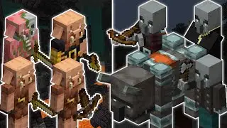 PIGLINS VS ILLAGERS | MINECRAFT