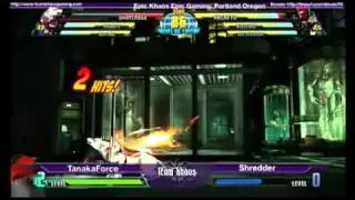 EPIC KHAOS MARCH MvC3 Singles Top 8 - RKG TanakaForce vs Shredder Winners SF
