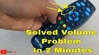 Tata Sky Remote Volume Button Not Working | Tata Sky Remote Tv Volume Problem Solved in 2 Minutes