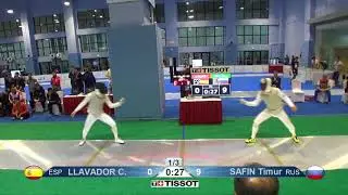FE 2018 145 T08 03 M F Individual Shanghai CHN GP GREEN LLAVADOR ESP vs SAFIN RUS