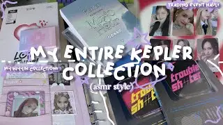 (asmr) my ENTIRE kep1er collection!! (photocards, albums, trading event haul!!)