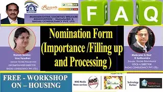 FAQ : Nomination Form Importance Filling up and processing : Uma Varadhan & G Sudheendra