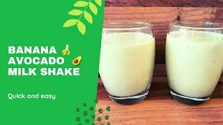 Banana Avocado Milk Shake | Jen M Kitchen