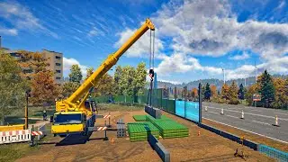 New Construction Simulator 2022 - Noise Barrier (2/2) - Germany Map 050 - Bau-Simulator