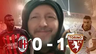NERO / LIVE REACTION MILAN 0 - 1 TORINO DA SAN SIRO CURVA SUD MILANO