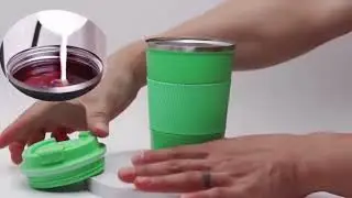Travel Coffee Mug Stainless Steel Vacuum Ice and Hot Drinks.