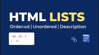 Lists in HTML | Ordered, Unordered & Description List | IWT | University Exam Oriented