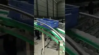 Crate transfer conveyor