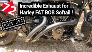 Harley FAT BOB - Incredible Exhaust... must see!