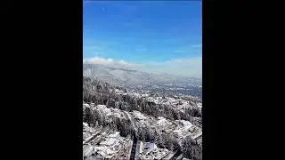 flying my drone everyday day 32 #drone #fpy #snow #vancouver #foryou
