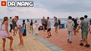DA NANG VIETNAM Sunset Walk at My Khe Beach -Real Life Atmosphere & Travel Moments Walking Tour 2026
