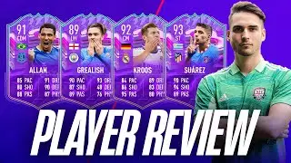 SUAREZ 93 - KROOS 92 - ALLAN 91 - GREALISH 89 FUT BIRTHDAY || FIFA 22 PLAYER REVIEWS
