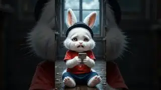 Crying Bunny #aiart #aianimation #viralshort #cuteanimal #art #cutebunny #aigenerated #entertainment