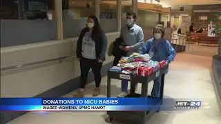 Penn State Behrend nursing students donate clothes and other essentials to Hamot NICU