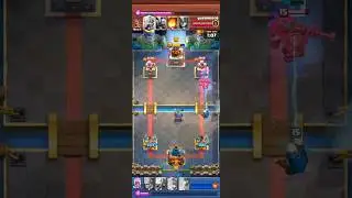 Evo Mortar ㆺ Magic Archer 🆚 Skeleton King 💥 #bestmoment #clashroyale