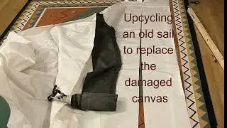 Dinghy cover repair