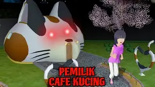 Yuta Dan Mio Dikejar Hantu Pemilik Cafe Kucing || Sakura School Simulator