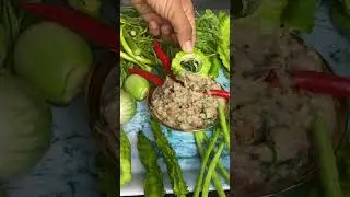 Prahok chenhchram with feroniella lucida#aseanfood #cooking #cambodia