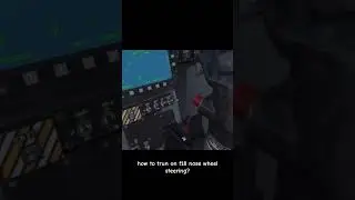 MSFS - how to trun on f18 nose wheel steering