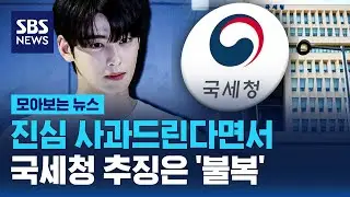 진심으로 사과드린다면서 국세청 추징은 '불복' / SBS / 모아보는 뉴스